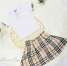 Load image into Gallery viewer, Gabriella- Checkered Pattern Skirt Set - Terrible Twos Boutique